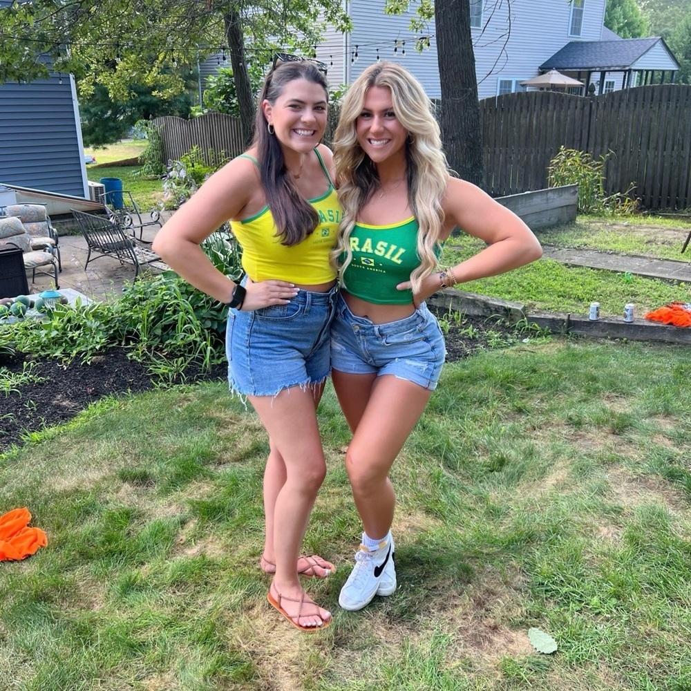SHEIN Green and Yellow Tank Top - Picture 3 of 3
